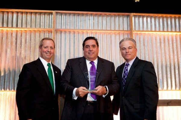 NVTC Chair Emeritus Brad Antle of Salient Federal Solutions, Jay Nussbaum of Agilex, and Bernie Guerry from General Dynamics Information Technology as Nussbaum accepts the Agile Systems Development award on behalf of Agilex during the 2013 Innovator Awards at TechCelebration: NVTC’s Annual Banquet on Oct. 30, 2013 at The Ritz-Carlton Tysons Corner.