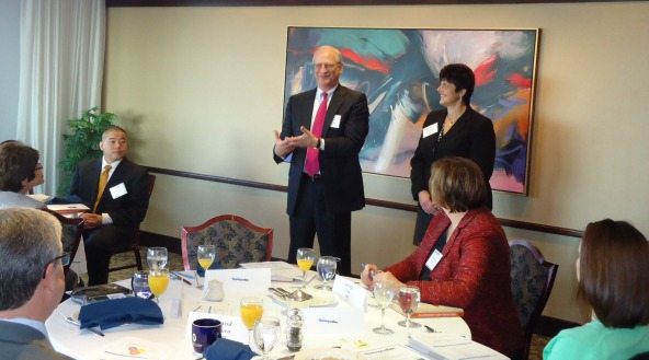 Alan Berson (Leadership Conversations) and Eleni Antoniou (FCi Federal)