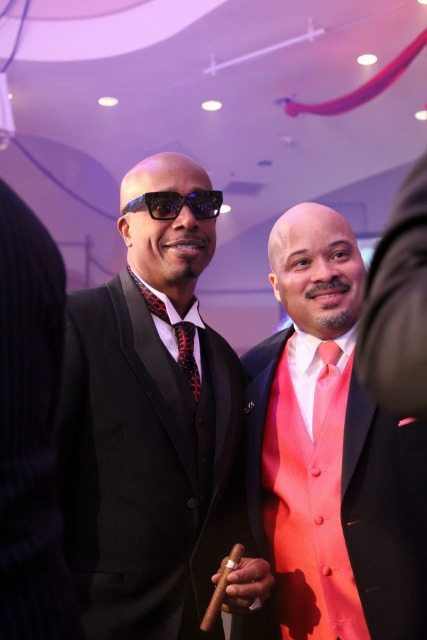 MC-Hammer-FightNight MC Hammer and Guest at Fight Night