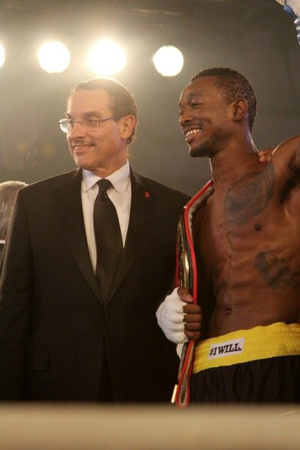 Mayor Vincent Gray (Mayor of Washington, D.C.) with 2013 Fight Night Boxer Mayor Vincent Gray (Mayor of Washington, D.C.) with 2013 Fight Night Boxer