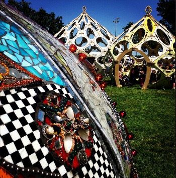 Space domes at Maker Faire Bay Area 2013 courtesy of Maker Media.