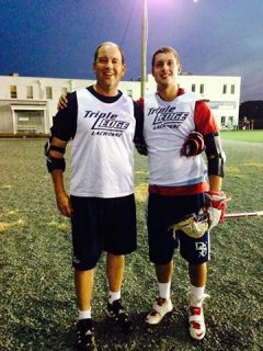 Jack Jackson with his son