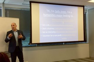 Bob London, of London, Ink, talks to NextGen Beltway Leaders on how to create an effective elevator pitch