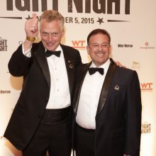 Raul Fernandez and the Governor on the red carpet 