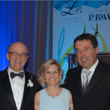 Ed Offterdinger, Executive Managing Partner of Baker Tilly, LLS Executive Director Beth Gorman, Wayne Berson, CEO of BDO at the 2015 Leukemia Ball