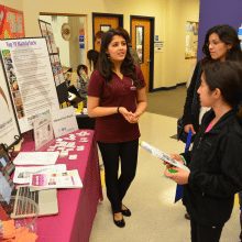 Kritika Singh speaks to attendees at the 2015 K-12 STEM Symposium