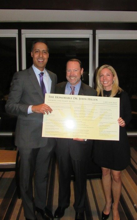 JD Kathuria, John Hillen and Maria Hillen