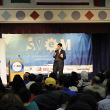 TJHSST Principal Dr. Evan Glazer speaks at the 2016 STEM Symposium