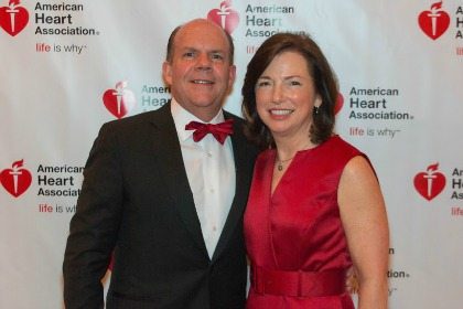 2017 Heart Ball Chairs, Dave Humpton, EVP at Montgomery Village Foundation, Barbara Humpton, CEO of Siemens Government Technologies