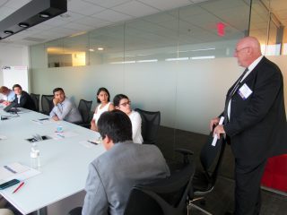 Keynote speaker Steve Radloff (ManTech International) spoke to college students on how to best navigate the security clearance process.