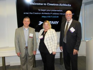 Dennis Kelly (IOMAXIS), Claire Morse (Salient CRGT), and Steve Radloff (ManTech International). 