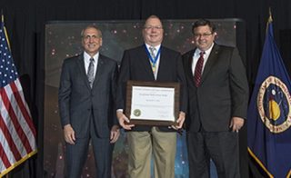 Kenneth Paul Hale with awards presenters 