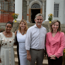 From left: Loudoun County Board of Supervisors Chair At-Large Phyllis J. Randall, FCi Federal Founder and Chairman Sharon D. Virts, FCi Federal CEO and President Scott Miller are joined by Congresswoman Barbara Comstock for the launch of the Sharon D. Virts Foundation.