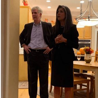 The B2B Project Board member and host, Todd Stottlemyer with Baird Managing Director, B2B Member and Founding Sponsor, Jean Stack